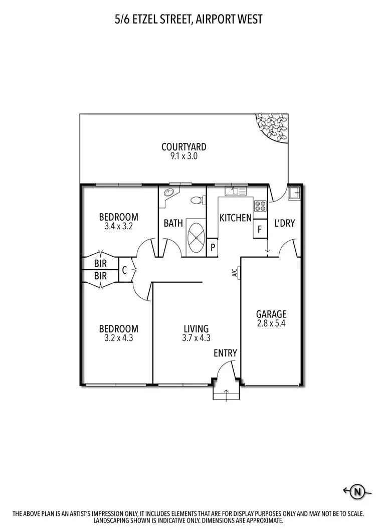 Floorplan of Homely unit listing, 5/6 Etzel Street, Airport West VIC 3042