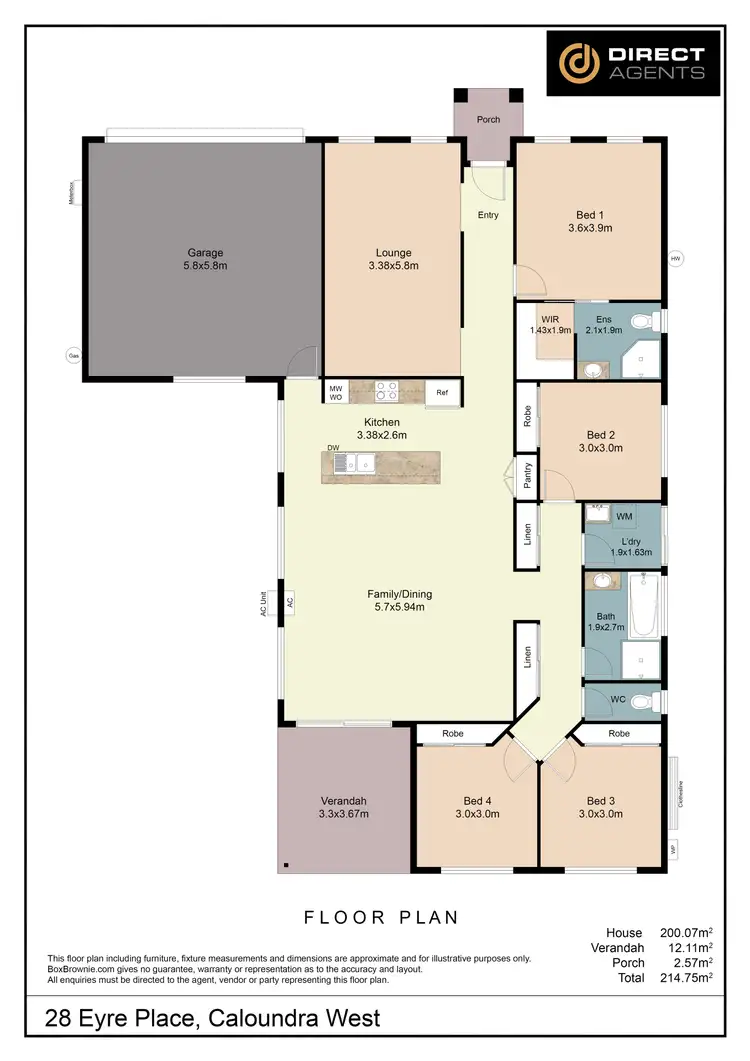Floorplan of Homely house listing, 28 Eyre Place, Caloundra West QLD 4551