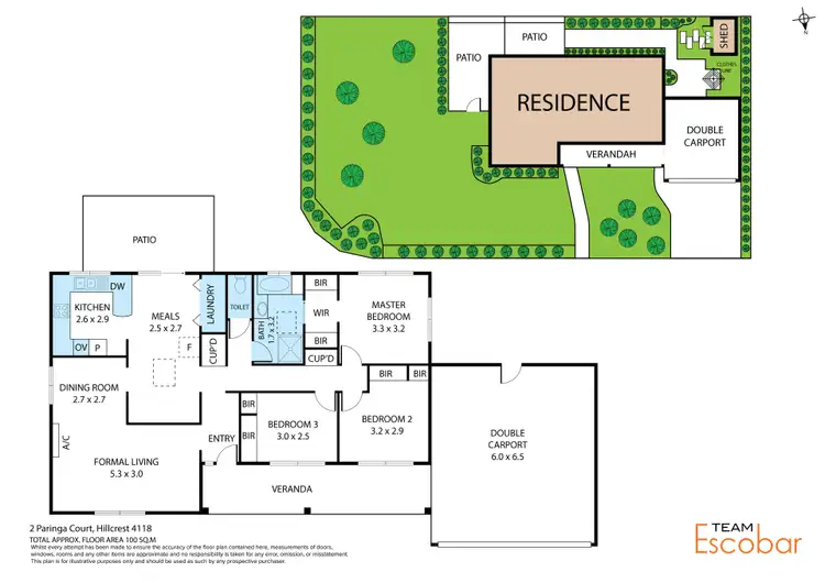 Floorplan of Homely house listing, 2 Paringa Court, Hillcrest QLD 4118