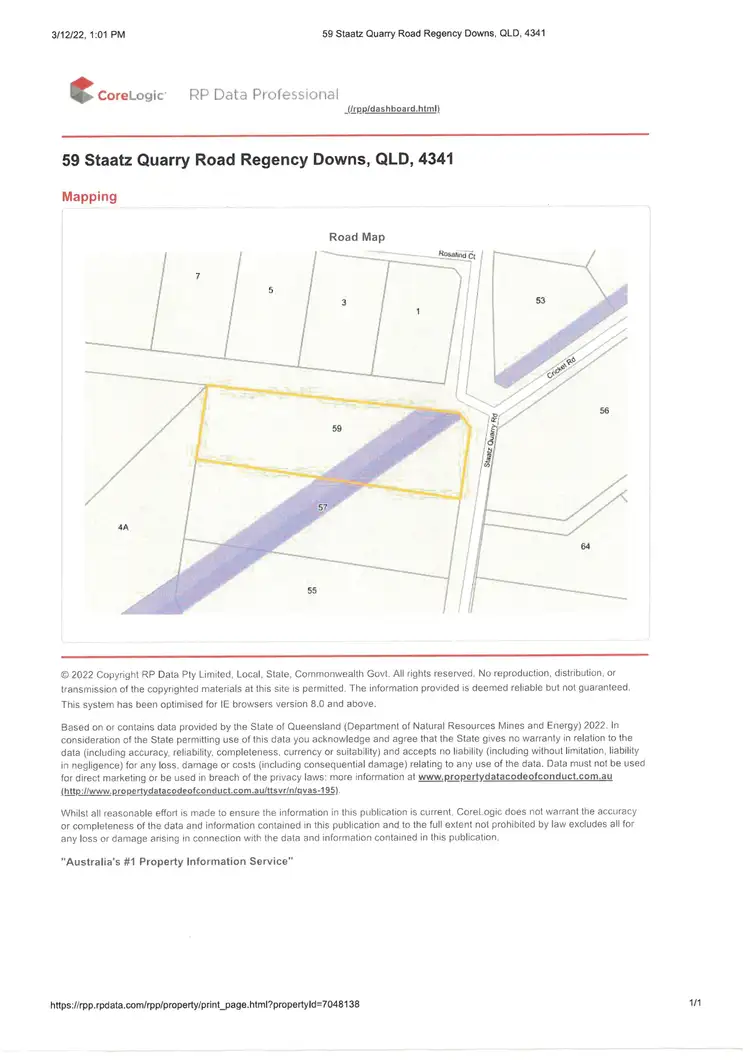 Floorplan of Homely house listing, 59 Staatz Quarry Road, Regency Downs QLD 4341