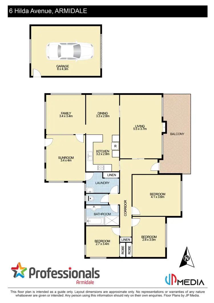 Floorplan of Homely house listing, 6 Hilda Avenue, Armidale NSW 2350