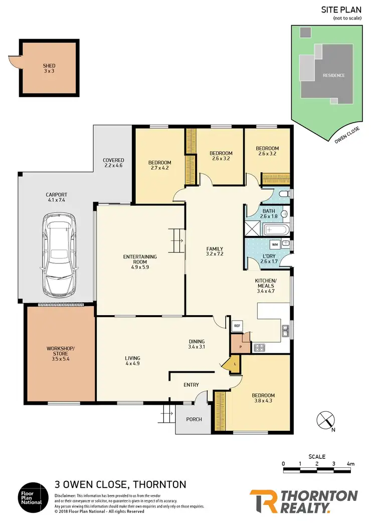 Floorplan of Homely house listing, 3 Owen Close, Thornton NSW 2322