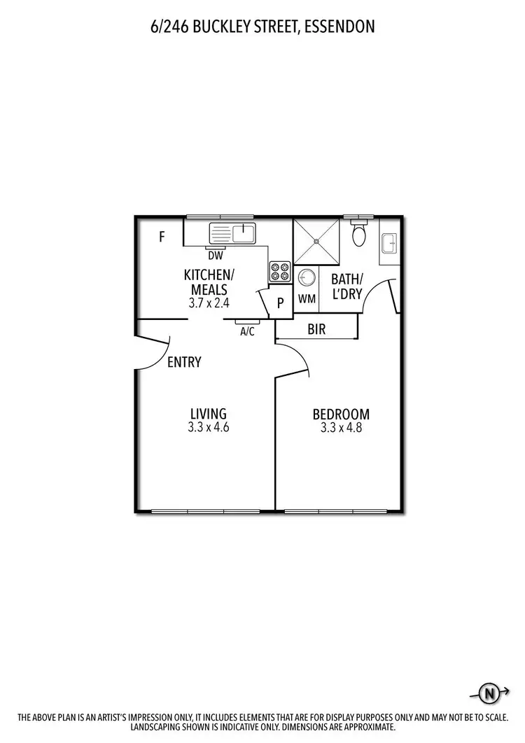Floorplan of Homely unit listing, 6/246 Buckley Street, Essendon VIC 3040