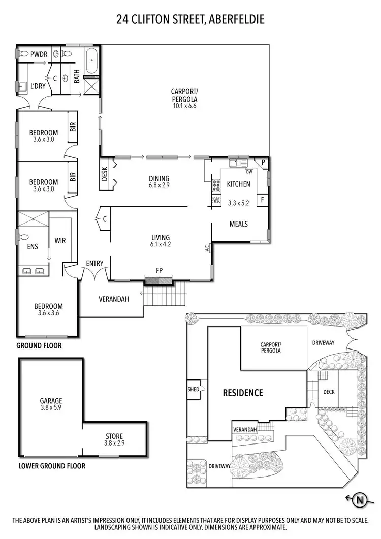 Floorplan of Homely house listing, 24 Clifton Street, Aberfeldie VIC 3040