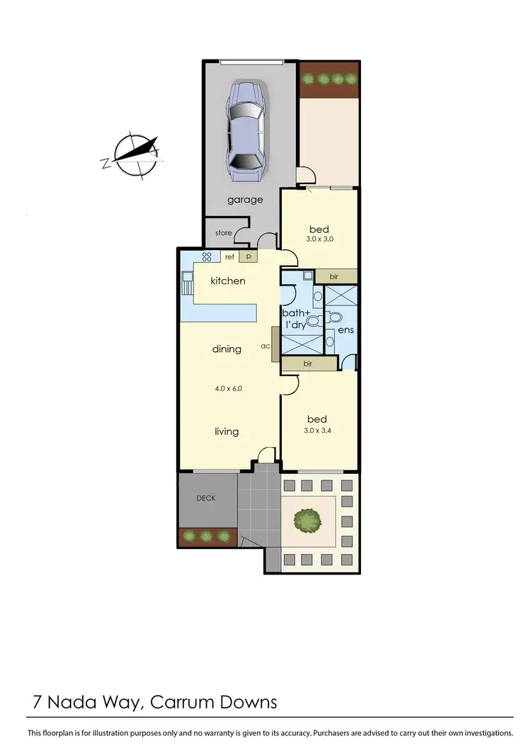 Floorplan of Homely apartment listing, 7 Nada Way, Carrum Downs VIC 3201