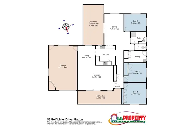 Floorplan of Homely house listing, 58 Golf Links Drive, Gatton QLD 4343