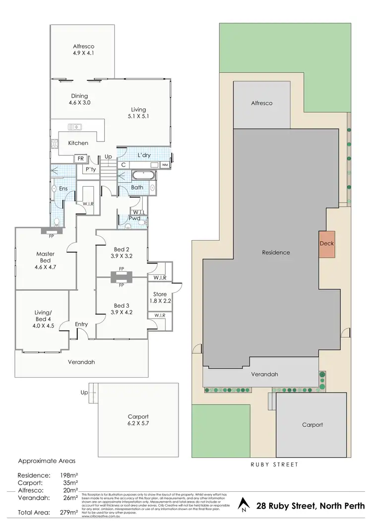 Floorplan of Homely house listing, 28 Ruby Street, North Perth WA 6006