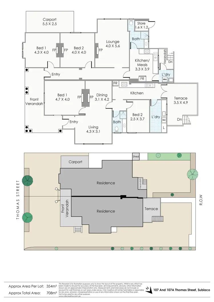 Floorplan of Homely house listing, 107 Thomas Street, Subiaco WA 6008