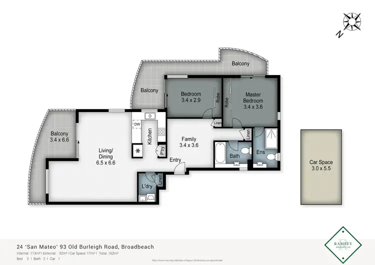 Floorplan of Homely apartment listing, 24/93 Old Burleigh Road, Broadbeach QLD 4218