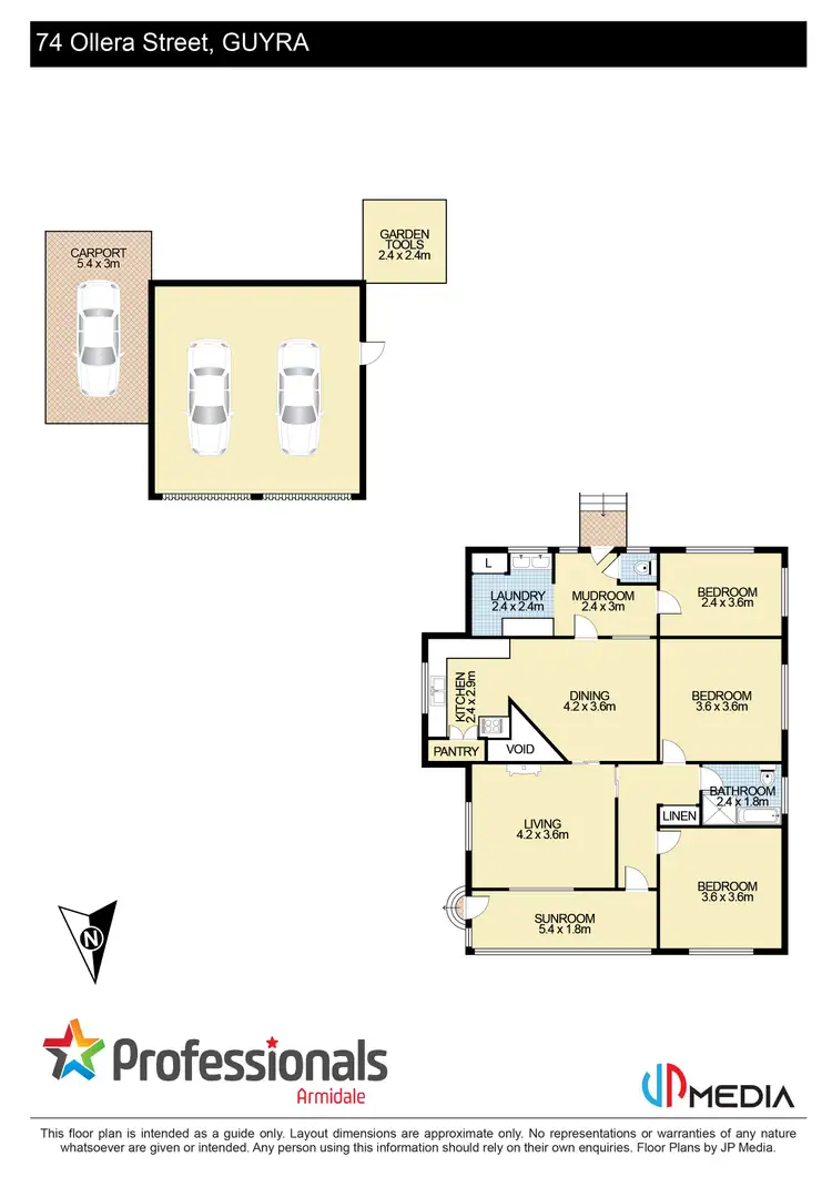 Floorplan of Homely house listing, 74 Ollera Street, Guyra NSW 2365