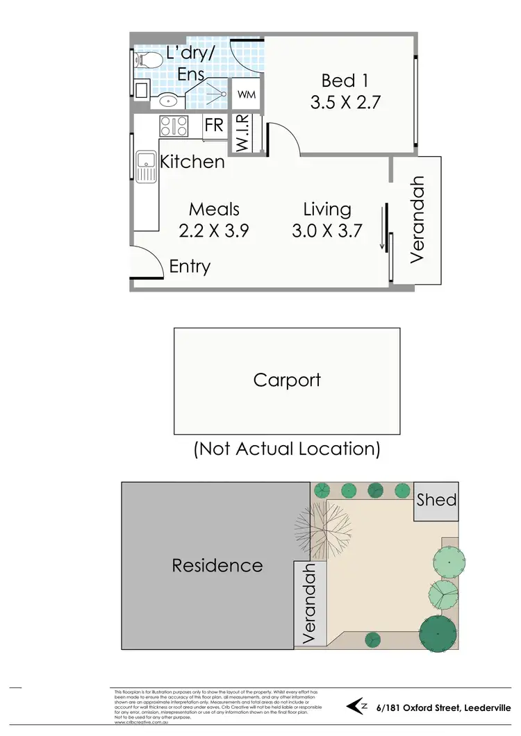 Floorplan of Homely apartment listing, 6/181 Oxford Street, Leederville WA 6007