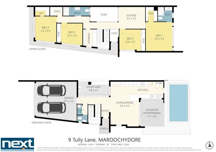 Floorplan of Homely house listing, 9 Tully Lane, Maroochydore QLD 4558