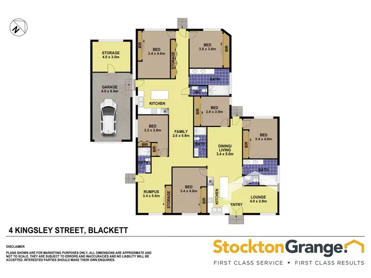 Floorplan of Homely house listing, 4 Kingsley St, Blackett NSW 2770
