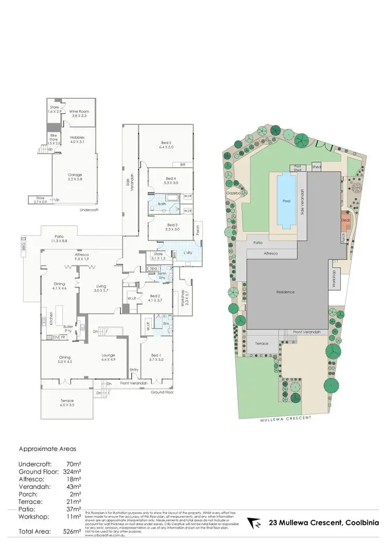 Floorplan of Homely house listing, 23 Mullewa Crescent, Coolbinia WA 6050