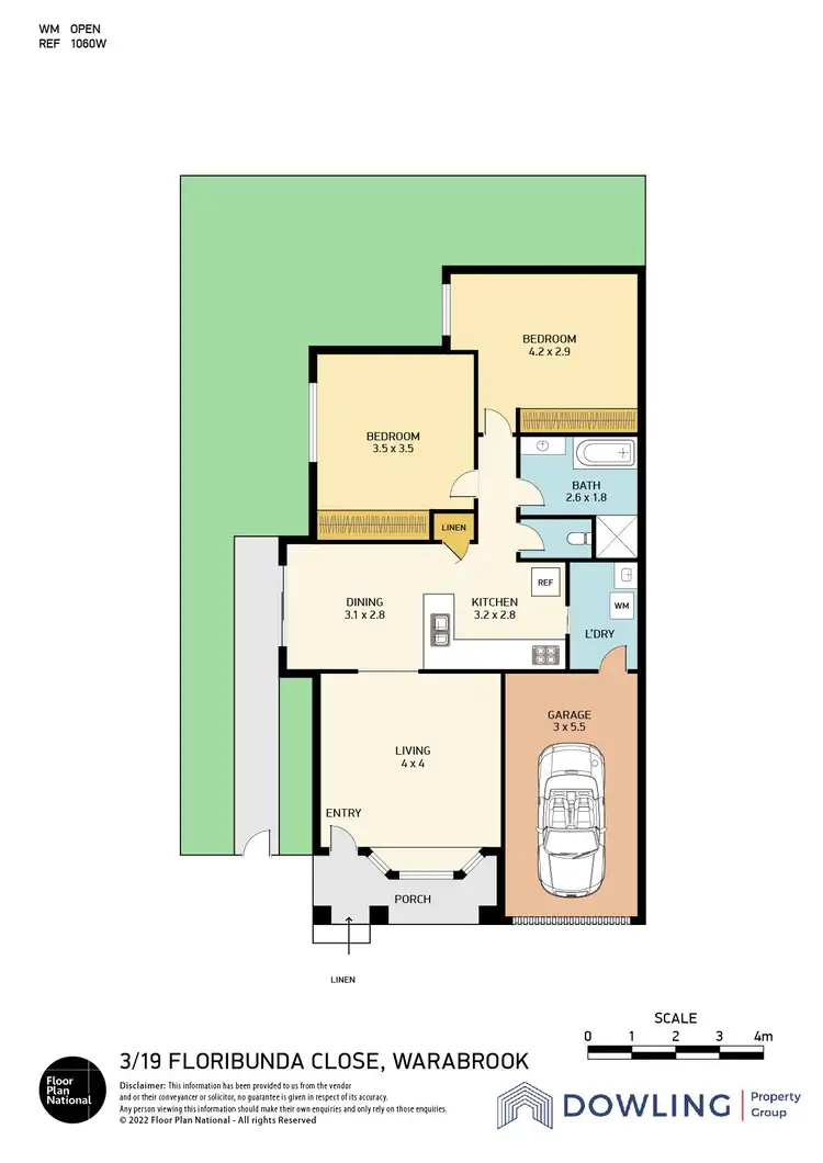 Floorplan of Homely unit listing, 3/19 Floribunda Close, Warabrook NSW 2304