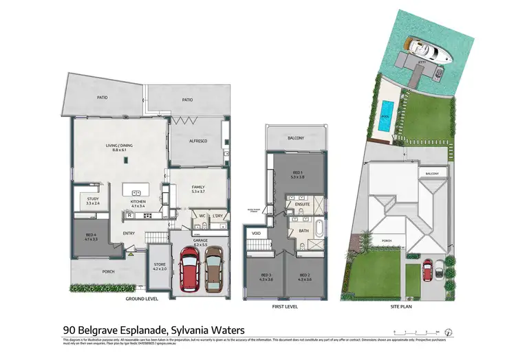 Floorplan of Homely house listing, 90 Belgrave Esplanade, Sylvania Waters NSW 2224