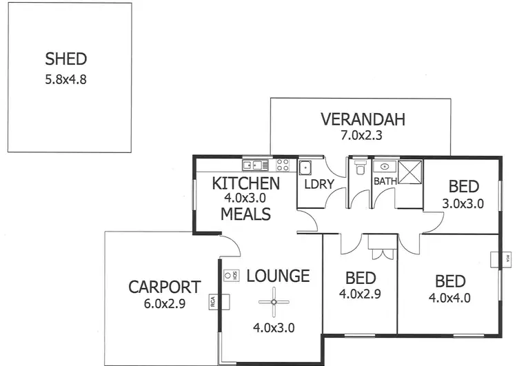 Floorplan of Homely house listing, 56a Charles Street, Murray Bridge SA 5253