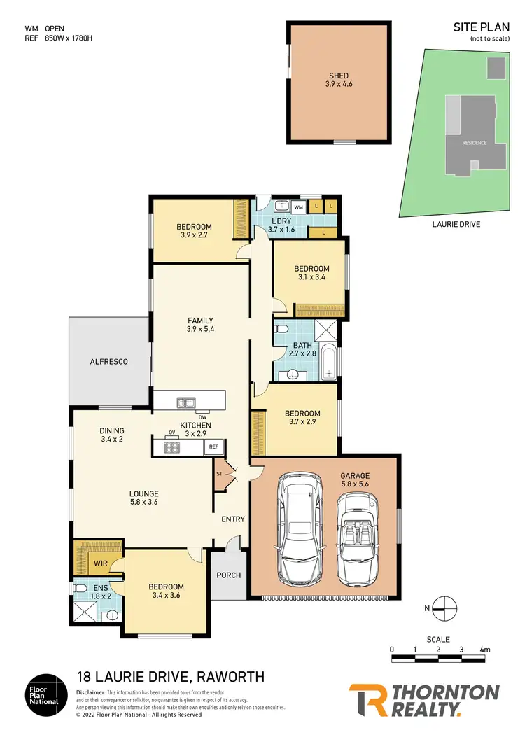 Floorplan of Homely house listing, 18 Laurie Drive, Raworth NSW 2321
