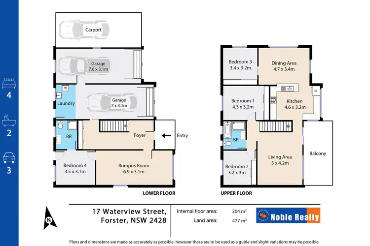 Floorplan of Homely house listing, 17 Waterview Street, Forster NSW 2428
