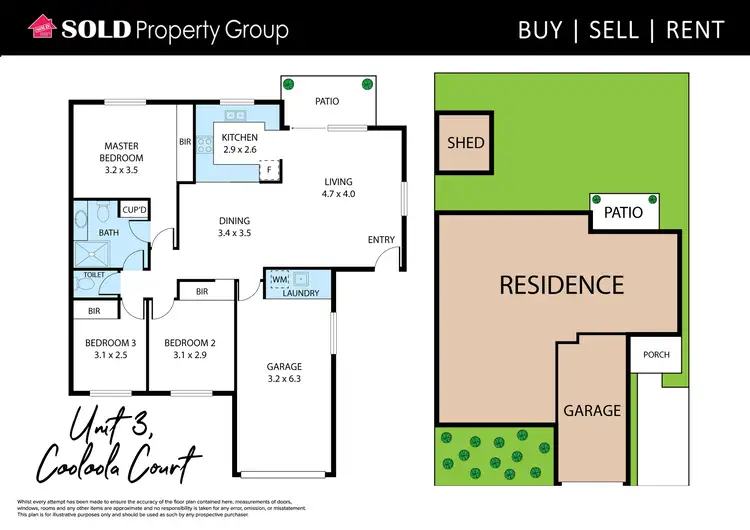 Floorplan of Homely townhouse listing, 3/7A Copernicus Street, Wynnum West QLD 4178
