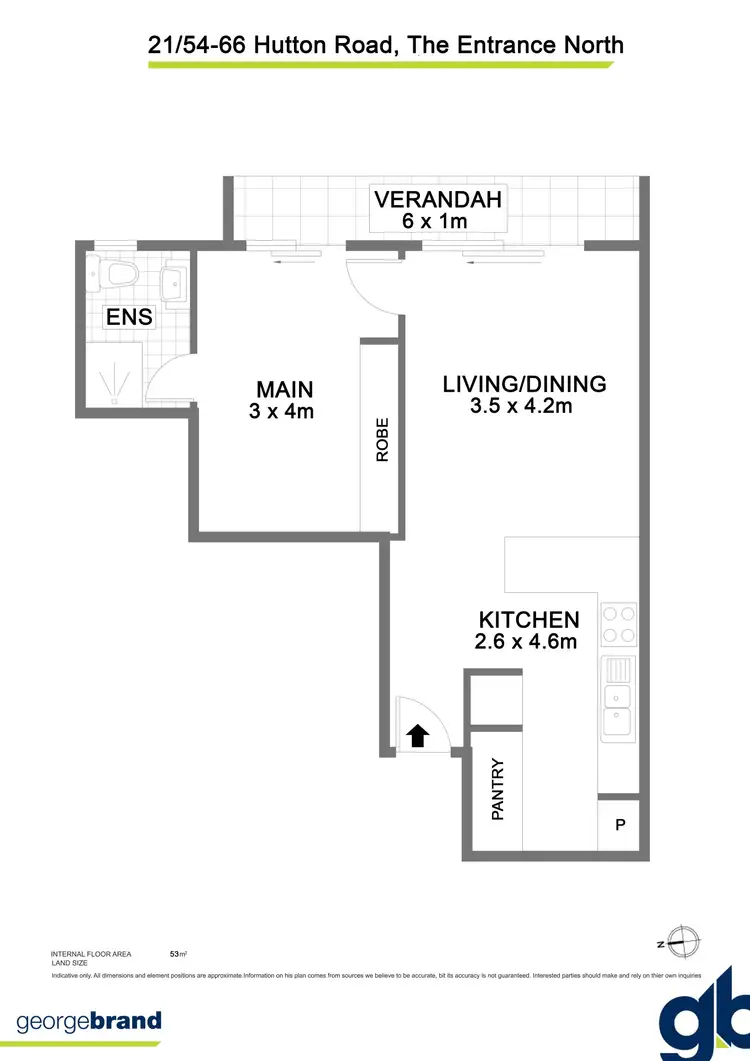 Floorplan of Homely apartment listing, 21/54-66 Hutton Road, The Entrance North NSW 2261