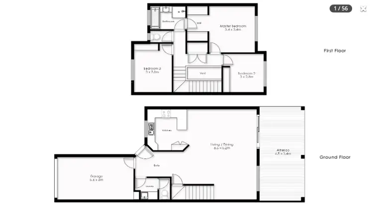 Floorplan of Homely townhouse listing, 118/6-10 Bourton Road, Merrimac QLD 4226