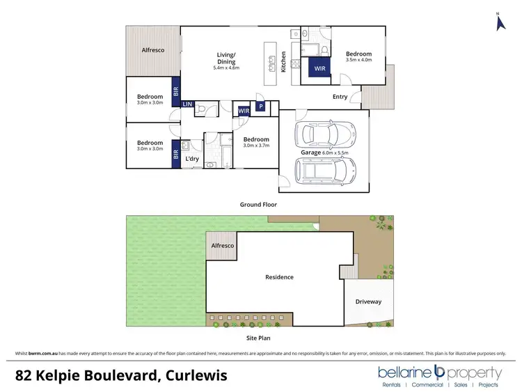 Floorplan of Homely house listing, 82 Kelpie Boulevard, Curlewis VIC 3222