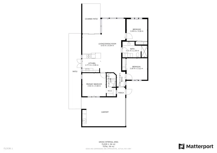 Floorplan of Homely unit listing, 3/9 Philip Street, Fannie Bay NT 820