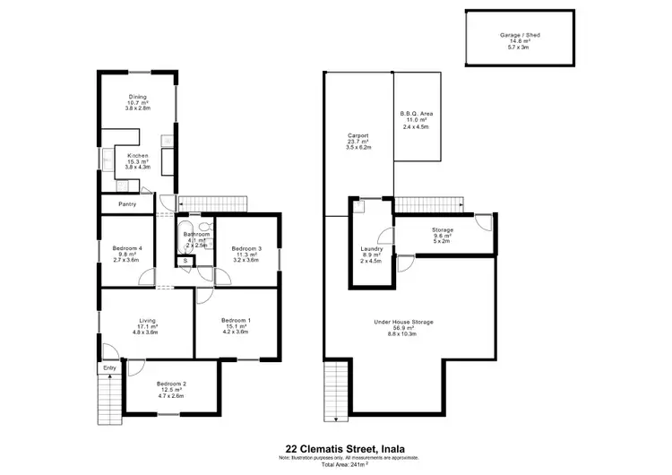 Floorplan of Homely house listing, 22 Clematis Street, Inala QLD 4077