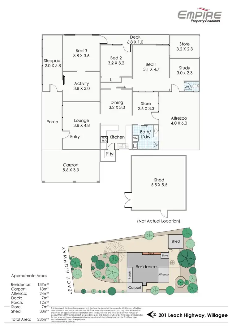 Floorplan of Homely house listing, 201 Leach Highway, Willagee WA 6156