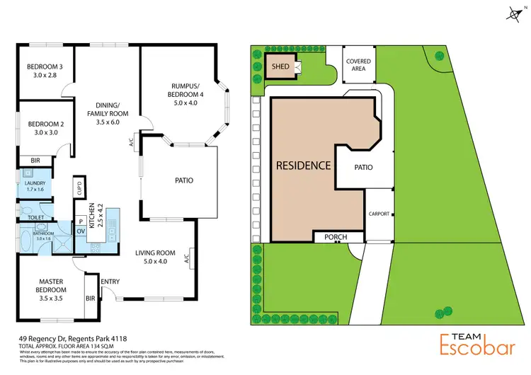 Floorplan of Homely house listing, 49 Regency Drive, Regents Park QLD 4118