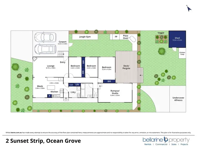 Floorplan of Homely house listing, 2 Sunset Strip, Ocean Grove VIC 3226