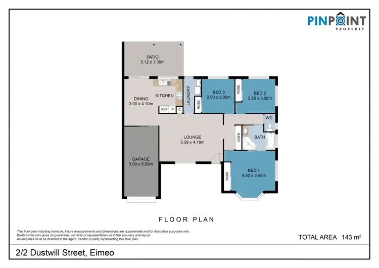 Floorplan of Homely unit listing, 2/2 Dustwill Street, Eimeo QLD 4740