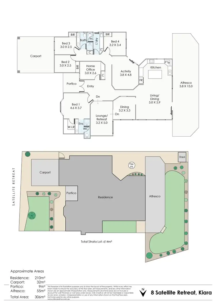 Floorplan of Homely house listing, 8 Satellite Retreat, Kiara WA 6054