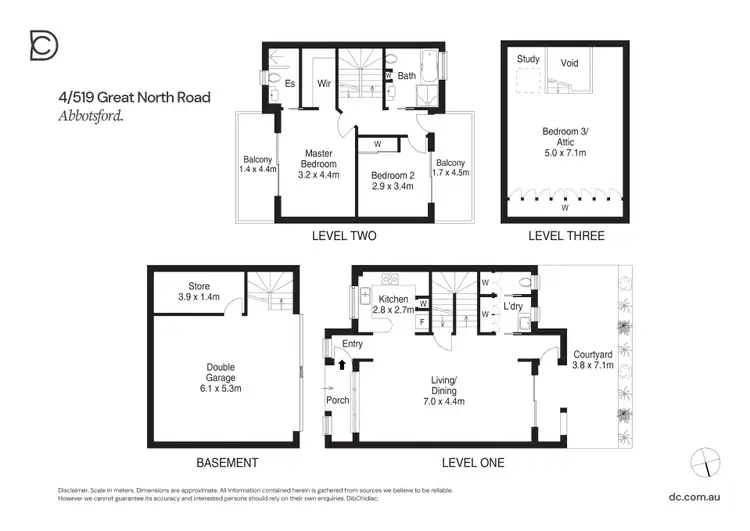 Floorplan of Homely townhouse listing, 4/519 Great North Road, Abbotsford NSW 2046
