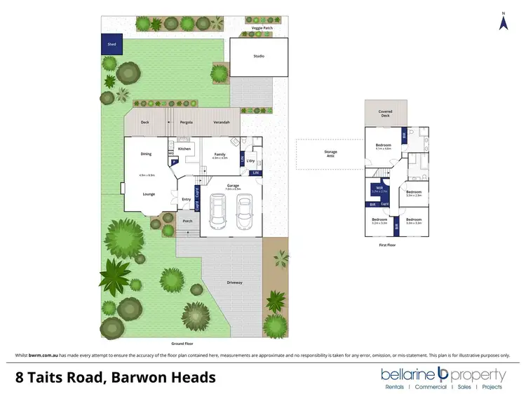 Floorplan of Homely house listing, 8 Taits Road, Barwon Heads VIC 3227