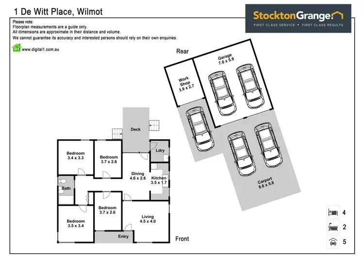 Floorplan of Homely house listing, 1 De Witt Place, Willmot NSW 2770