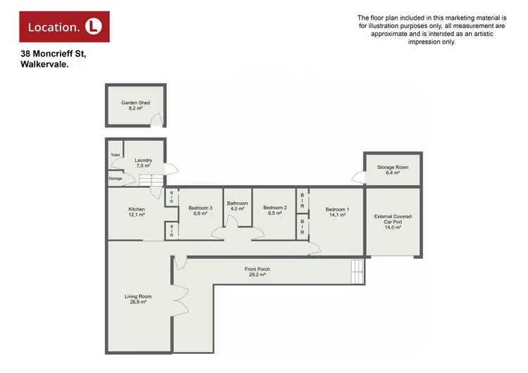 Floorplan of Homely house listing, 38 Moncrieff Street, Walkervale QLD 4670