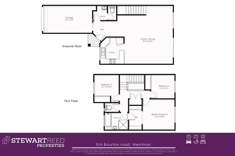 Floorplan of Homely townhouse listing, 5/6 Bourton Road, Merrimac QLD 4226