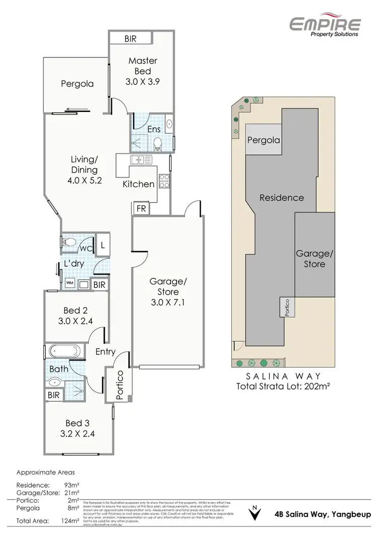Floorplan of Homely house listing, 4B Salina Way, Yangebup WA 6164