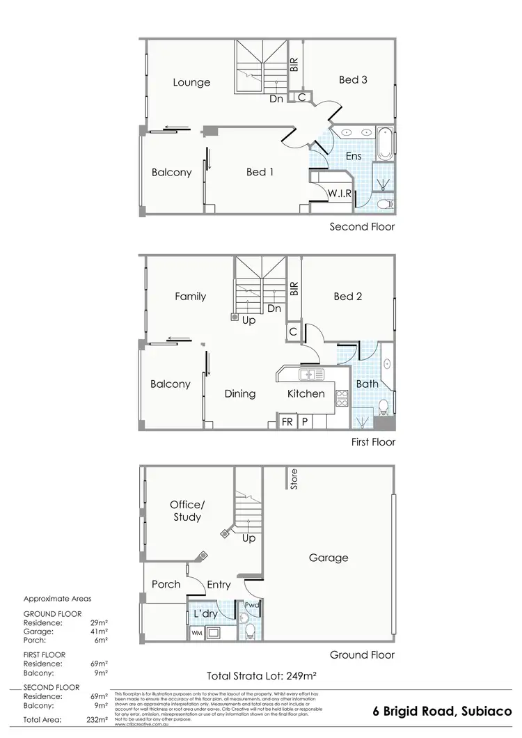 Floorplan of Homely house listing, 6 Brigid Road, Subiaco WA 6008