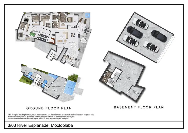 Floorplan of Homely apartment listing, 3/63 River Esplanade, Mooloolaba QLD 4557