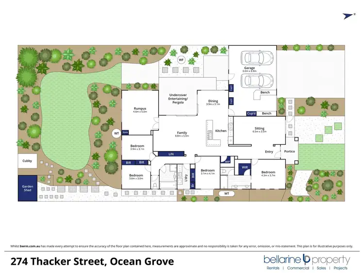 Floorplan of Homely house listing, 274 Thacker Street, Ocean Grove VIC 3226