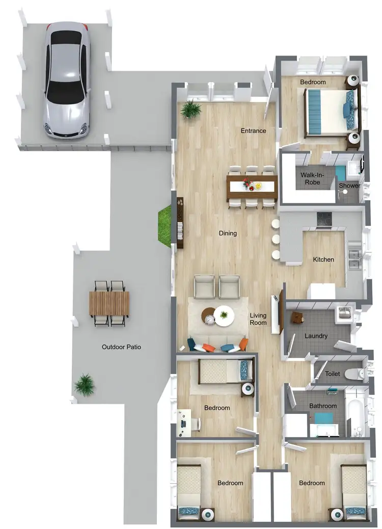 Floorplan of Homely house listing, 13 Limpet Close, Trinity Beach QLD 4879