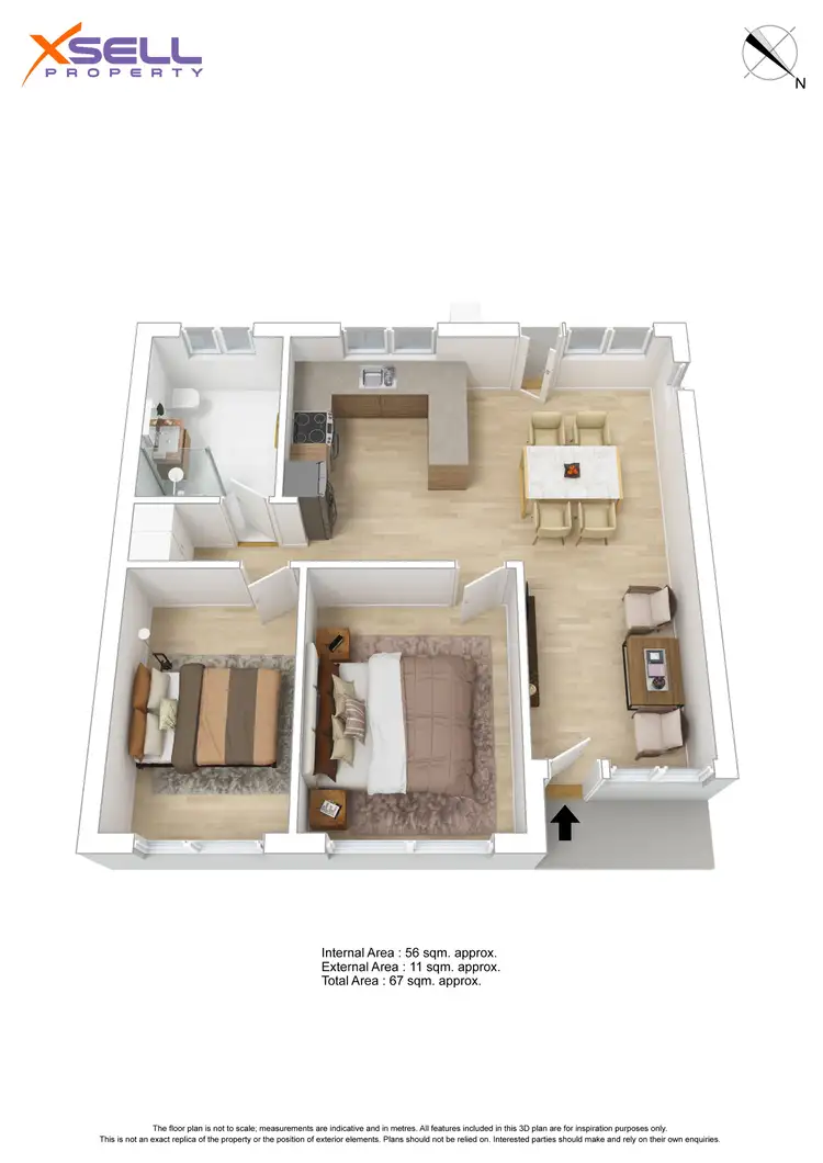 Floorplan of Homely unit listing, 1/35 McInnes Avenue, Broadview SA 5083