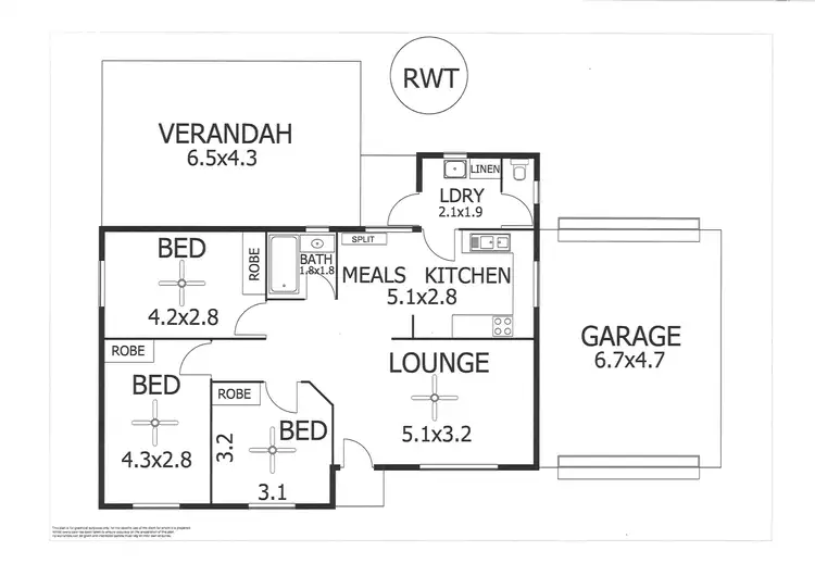 Floorplan of Homely house listing, 7 Montgomery Avenue, Murray Bridge SA 5253