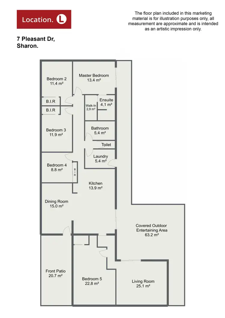 Floorplan of Homely rural property listing, 7 Pleasant Drive, Sharon QLD 4670
