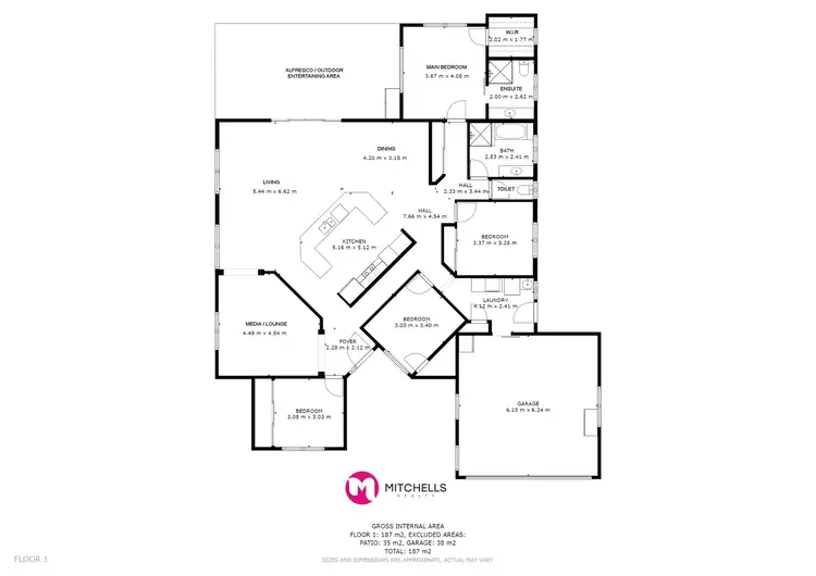Floorplan of Homely house listing, 11 Pinehurst Drive, Wondunna QLD 4655