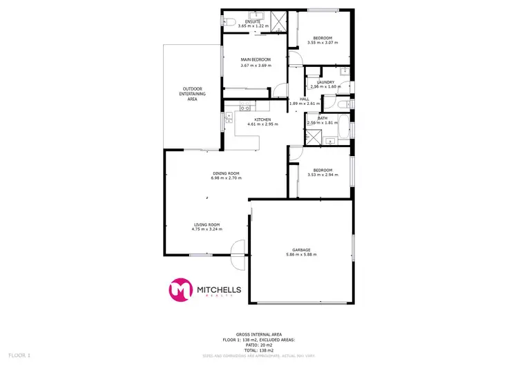 Floorplan of Homely house listing, 88 Bradman Way, Urangan QLD 4655