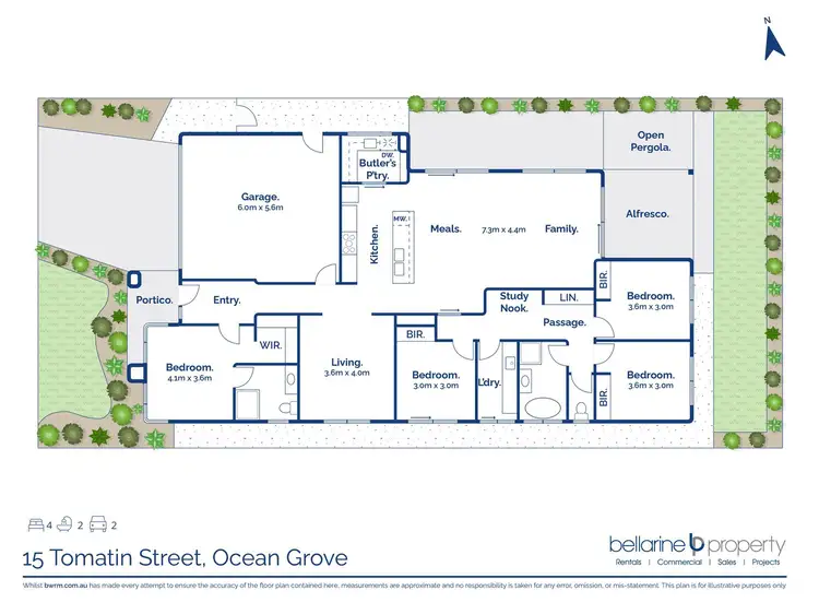 Floorplan of Homely house listing, 15 Tomatin Street, Ocean Grove VIC 3226